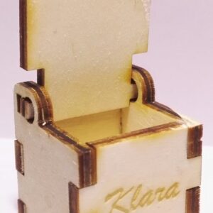 Intra απο ξύλο plywood 3mm-4mm πάχος - Μικρό Απλό Κουτί 3x3x3 cm  4mm Δίασταση 30x30 cm Intraeaxys-075ylkko