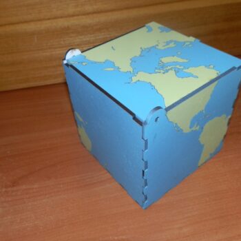 Intra απο ξύλο plywood 3mm-4mm πάχος - Πλαίσιο παγκόσμιου χάρτη Δίασταση 30x30 cm Intraeaxys-eo4qmvy7 - Image 4