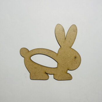 Intra απο ξύλο plywood 3mm-4mm πάχος - Bunny Shape Bunny Unfinished Wood Cutting Δίασταση 30x30 cm Intraeaxys-ro6ynln7 - Image 1