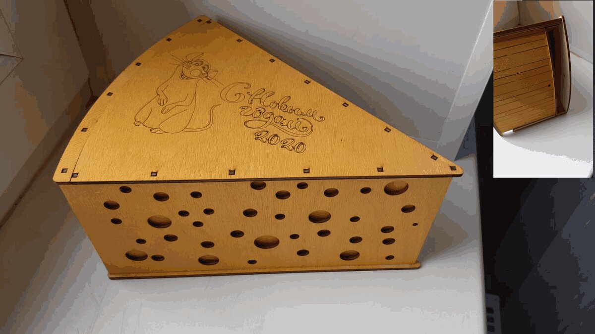 Intra απο ξύλο plywood 3mm-4mm πάχος - Cheese Box Tempalte Δίασταση 30x30 cm Intraeaxys-ro6yvmq7