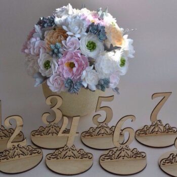 Intra απο ξύλο plywood 3mm-4mm πάχος - Πρότυπα κόντρα πλακέ αριθμοί πίνακα Δίασταση 30x30 cm Intraeaxys-lopqdmx7 - Image 1