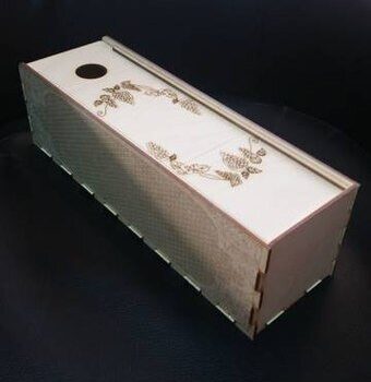 Intra απο ξύλο plywood 3mm-4mm πάχος - Korobka Dlya Vina S Vydvizhnoy Kryshkoy Δίασταση 30x30 cm Intraeaxys-91jgy81m - Image 1