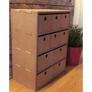 Intra απο ξύλο plywood 3mm-4mm πάχος - Μικρή συρταριέρα αποθήκευσης MDF 4MM 8MMDXF File Δίασταση 30x30 cm Intraeaxys-d1ledz7m - Image 1