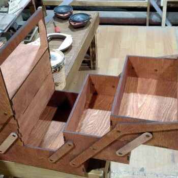 Intra απο ξύλο plywood 3mm-4mm πάχος - Συρόμενη εργαλειοθήκη Δίασταση 30x30 cm Intraeaxys-91jd2p81 - Image 1