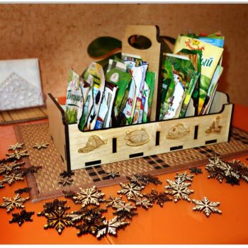 Intra απο ξύλο plywood 3mm-4mm πάχος - Κουτί μπαχαρικών Δίασταση 30x30 cm Intraeaxys-pok3dn37 - Image 1