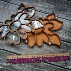 Intra απο ξύλο plywood 3mm-4mm πάχος - Ξύλινος δίσκος ταξινόμησης χαντρών με κάλυμμα Bead Organizer Κουτί αποθήκευσης χαντρών Δίασταση 30x30 cm Intraeaxys-yon0qly7