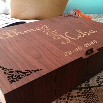 Intra απο ξύλο plywood 3mm-4mm πάχος - Κομψό ξύλινο κουτί κοσμημάτων Δίασταση 30x30 cm Intraeaxys-eoxlwnjo - Image 1