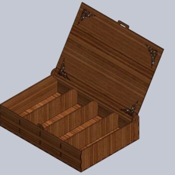 Intra απο ξύλο plywood 3mm-4mm πάχος - Κομψό ξύλινο κουτί κοσμημάτων Δίασταση 30x30 cm Intraeaxys-eoxlwnjo - Image 6