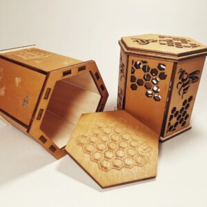 Intra απο ξύλο plywood 3mm-4mm πάχος - Ξύλινο κουτί μελιού Δίασταση 30x30 cm Intraeaxys-67wl8ym1