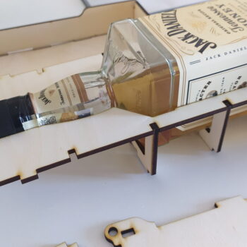 Intra απο ξύλο plywood 3mm-4mm πάχος - Θήκη για μπουκάλια ουίσκι Δίασταση 30x30 cm Intraeaxys-yon05mk7 - Image 4