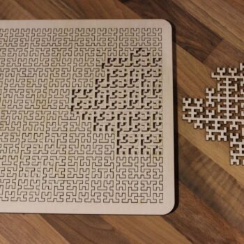 Intra απο ξύλο plywood 3mm-4mm πάχος - Ξύλινο παζλ Fractal Tray Δίασταση 30x30 cm Intraeaxys-m1d6r2x7 - Image 1