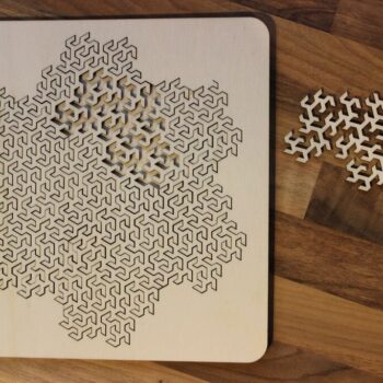 Intra απο ξύλο plywood 3mm-4mm πάχος - Φράκταλ παζλ Δίασταση 30x30 cm Intraeaxys-qommkz8o - Image 1