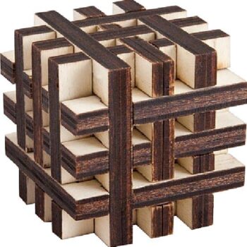 Intra απο ξύλο plywood 3mm-4mm πάχος - Αρχείο PDF προτύπου Criss Cross Cube Δίασταση 30x30 cm Intraeaxys-lopqpj67 - Image 1