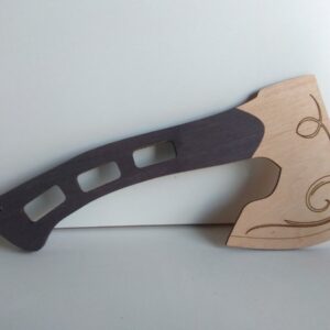 Intra απο ξύλο plywood 3mm-4mm πάχος - Πρότυπο κόντρα πλακέ ξύλινο τσεκούρι Δίασταση 30x30 cm Intraeaxys-pok3x0d7