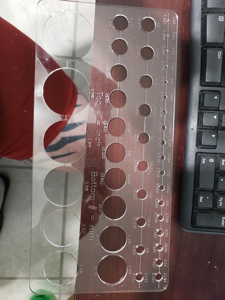 Intra απο ξύλο plywood 3mm-4mm πάχος - Εργαλείο μεγέθους τρύπας σε πρότυπο MM Inches Δίασταση 30x30 cm Intraeaxys-ro6y8yn7