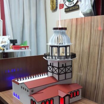 Intra απο ξύλο plywood 3mm-4mm πάχος - Maidens Tower Istanbul Turkey Kiz Kulesi Δίασταση 30x30 cm Intraeaxys-p7ym8mz7 - Image 1