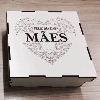 Intra απο ξύλο plywood 3mm-4mm πάχος - Caixa Dia Das mães Δίασταση 30x30 cm Intraeaxys-6o33jqon - Image 1