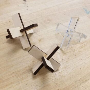 Intra απο ξύλο plywood 3mm-4mm πάχος - Ξύλινο παζλ Δίασταση 30x30 cm Intraeaxys-yon0r227 - Image 1