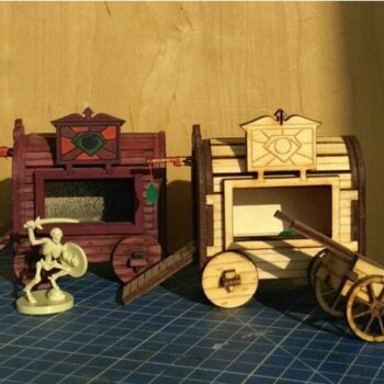 Intra απο ξύλο plywood 3mm-4mm πάχος - Πρότυπο Gypsy Wagon Δίασταση 30x30 cm Intraeaxys-51rrx331 - Image 1