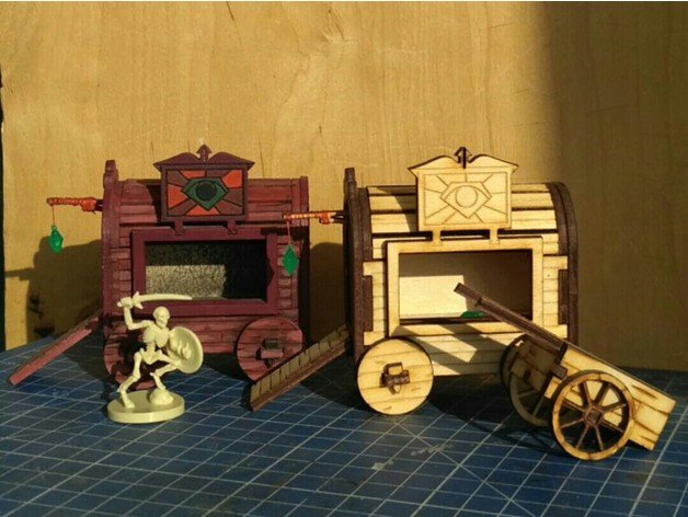 Intra απο ξύλο plywood 3mm-4mm πάχος - Πρότυπο Gypsy Wagon Δίασταση 30x30 cm Intraeaxys-51rrx331