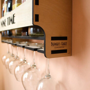 Intra απο ξύλο plywood 3mm-4mm πάχος - Επιτοίχιο ντουλάπι κρασιού Mini Bar Liquor Mini bar για 6 μπουκάλια και ποτήρια Δίασταση 30x30 cm Intraeaxys-r7vmynl7 - Image 7