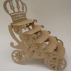 Intra απο ξύλο plywood 3mm-4mm πάχος - Στάση Cupcake Carriage Crown Δίασταση 30x30 cm Intraeaxys-eo20j537