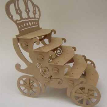 Intra απο ξύλο plywood 3mm-4mm πάχος - Στάση Cupcake Carriage Crown Δίασταση 30x30 cm Intraeaxys-eo20j537 - Image 1