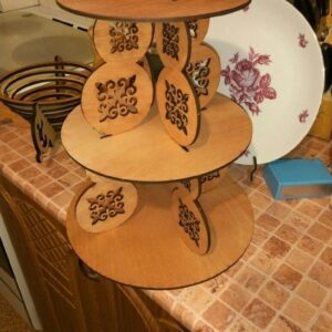 Intra απο ξύλο plywood 3mm-4mm πάχος - Πρότυπο βάσης κέικ Δίασταση 30x30 cm Intraeaxys-eo20j4q7