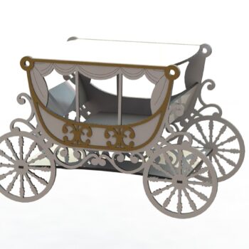 Intra απο ξύλο plywood 3mm-4mm πάχος - Καροτσάκι με βάση τούρτας Δίασταση 30x30 cm Intraeaxys-67wlpm21 - Image 1