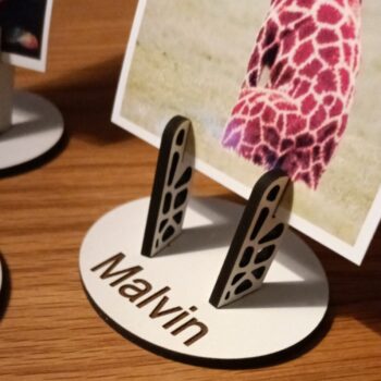 Intra απο ξύλο plywood 3mm-4mm πάχος - Κάτοχος επιτραπέζιας κάρτας Δίασταση 30x30 cm Intraeaxys-eo209837 - Image 3