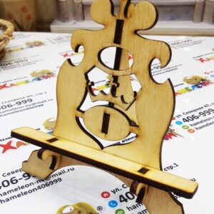 Intra απο ξύλο plywood 3mm-4mm πάχος - Βάση για τηλέφωνο ή επαγγελματικές κάρτες Δίασταση 30x30 cm Intraeaxys-r7vmeek7