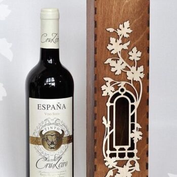 Intra απο ξύλο plywood 3mm-4mm πάχος - Πρότυπο θήκης κρασιού κιβωτίου κρασιού Δίασταση 30x30 cm Intraeaxys-qommkdpo - Image 1