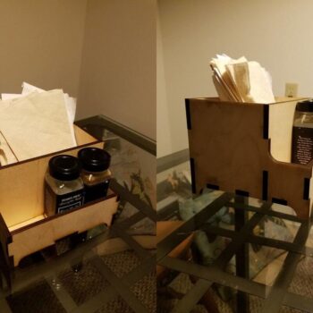 Intra απο ξύλο plywood 3mm-4mm πάχος - Αρχείο PDF θήκης χαρτοπετσέτας Spice Rack Δίασταση 30x30 cm Intraeaxys-yon06g27 - Image 1