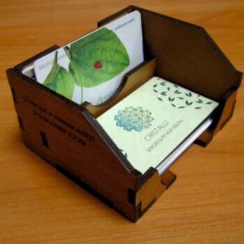 Intra απο ξύλο plywood 3mm-4mm πάχος - Σχέδια CNC κατόχου επαγγελματικής κάρτας Δίασταση 30x30 cm Intraeaxys-joej6816 - Image 1