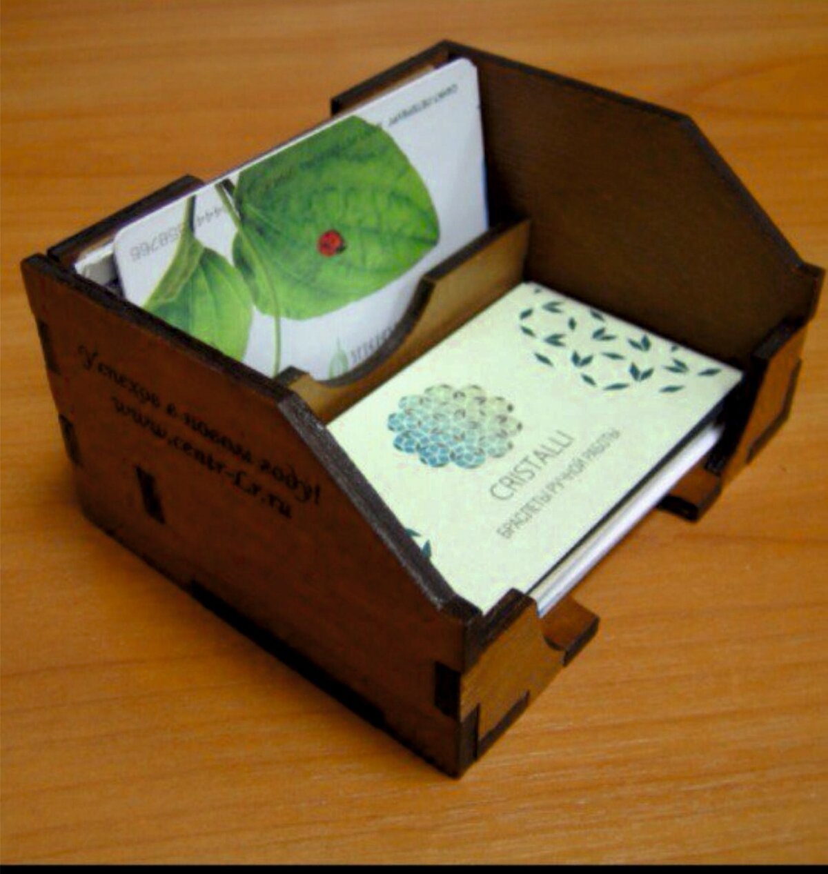 Intra απο ξύλο plywood 3mm-4mm πάχος - Σχέδια CNC κατόχου επαγγελματικής κάρτας Δίασταση 30x30 cm Intraeaxys-joej6816