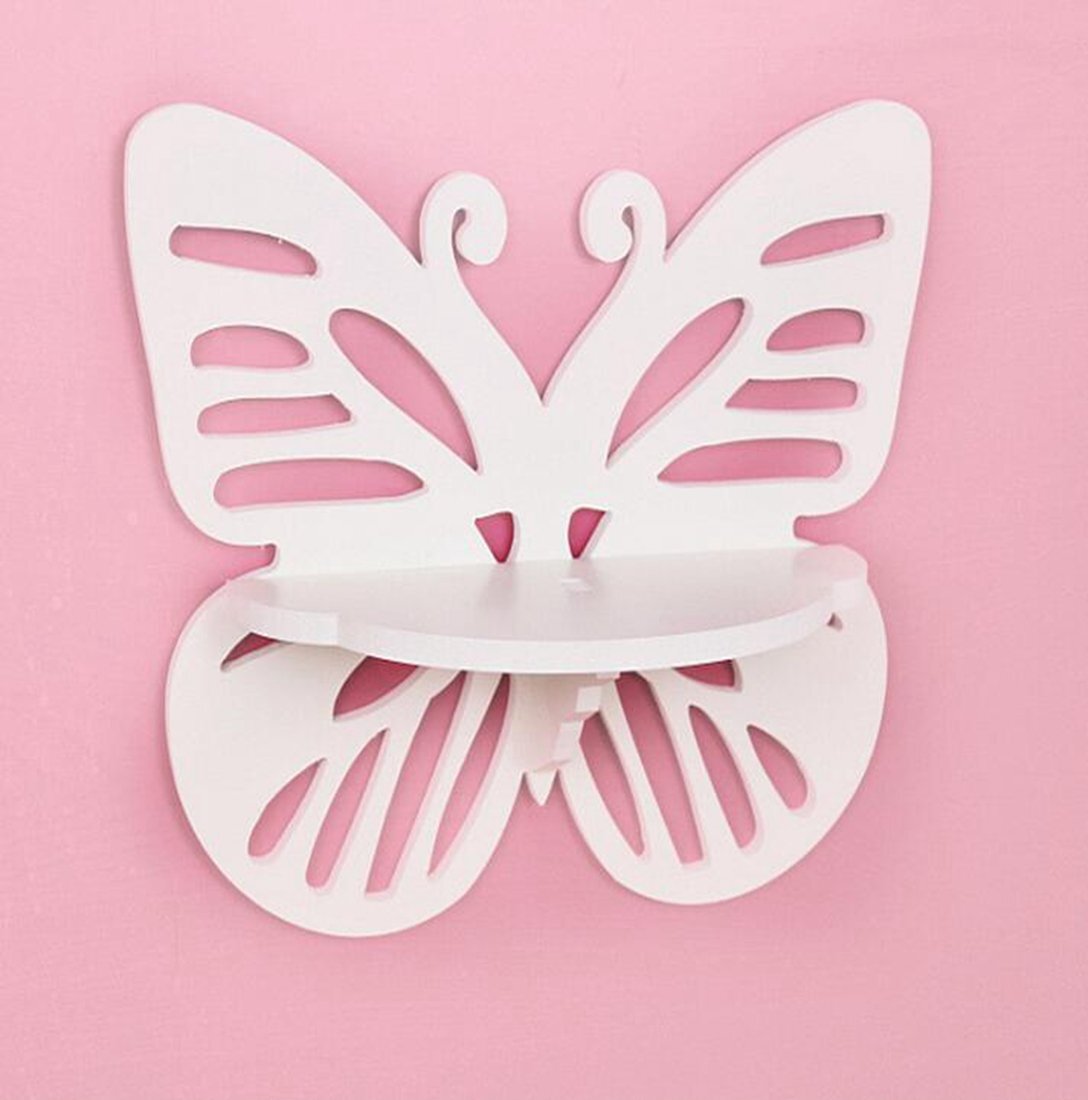 Intra απο ξύλο plywood 3mm-4mm πάχος - Πρότυπο ραφιών πεταλούδων ραφιών τοίχου Δίασταση 30x30 cm Intraeaxys-m1d6gml7