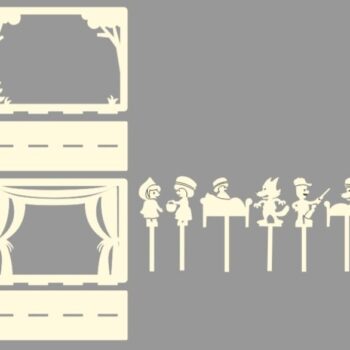 Intra απο ξύλο plywood 3mm-4mm πάχος - Θέατρο Σκιών Δίασταση 30x30 cm Intraeaxys-yon0rwg7 - Image 1