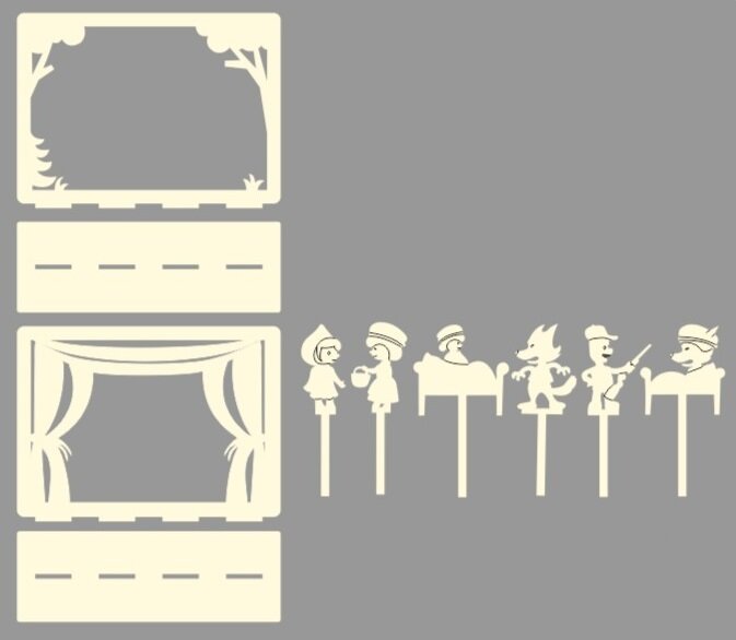 Intra απο ξύλο plywood 3mm-4mm πάχος - Θέατρο Σκιών Δίασταση 30x30 cm Intraeaxys-yon0rwg7