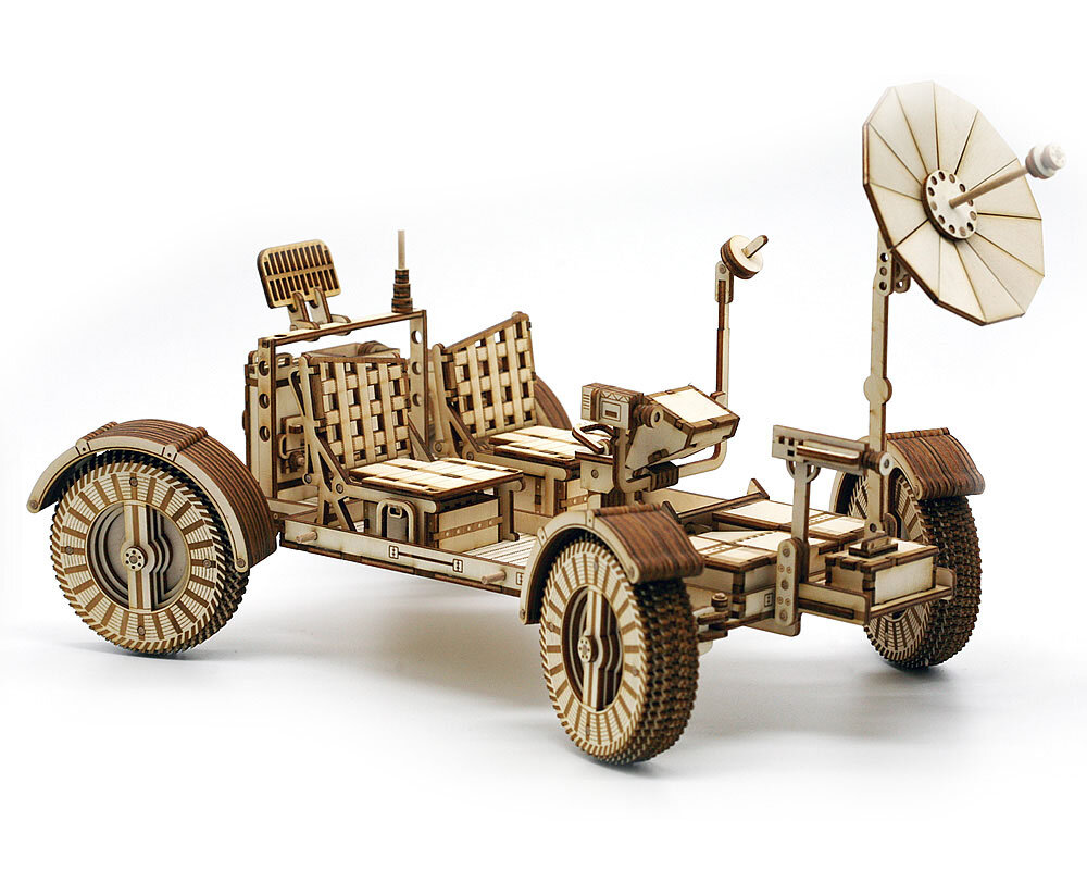 Intra απο ξύλο plywood 3mm-4mm πάχος - Lunar Roving Vehicle LRV Δίασταση 30x30 cm Intraeaxys-m1d6y8d7