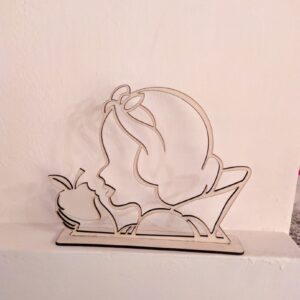 Intra απο ξύλο plywood 3mm-4mm πάχος - Η Χιονάτη με τη Apple Δίασταση 30x30 cm Intraeaxys-eo4q8lg7