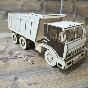 Intra απο ξύλο plywood 3mm-4mm πάχος - Πρότυπο φορτηγών Kamaz Δίασταση 30x30 cm Intraeaxys-lopq5d37 - Image 1