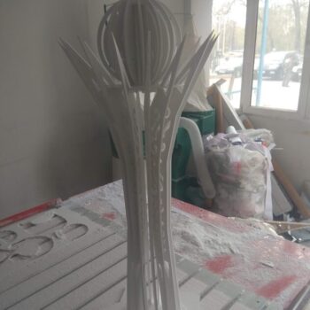 Intra απο ξύλο plywood 3mm-4mm πάχος - Πύργος Bayterek 5mm Δίασταση 30x30 cm Intraeaxys-078yvvmo - Image 1