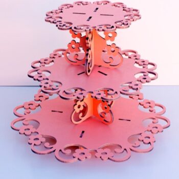 Intra απο ξύλο plywood 3mm-4mm πάχος - Στάση για κέικ Δίασταση 30x30 cm Intraeaxys-ro6we61x - Image 1