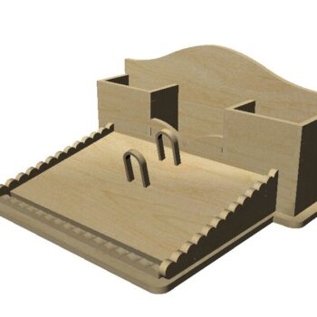 Intra απο ξύλο plywood 3mm-4mm πάχος - Ξύλινη οργάνωση γραφείου Δίασταση 30x30 cm Intraeaxys-e1gke2do - Image 3