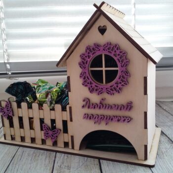 Intra απο ξύλο plywood 3mm-4mm πάχος - Πεταλούδα τσαγιού Δίασταση 30x30 cm Intraeaxys-lopqlj57 - Image 1