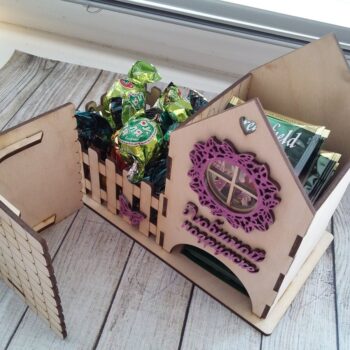 Intra απο ξύλο plywood 3mm-4mm πάχος - Πεταλούδα τσαγιού Δίασταση 30x30 cm Intraeaxys-lopqlj57 - Image 3