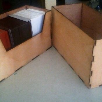 Intra απο ξύλο plywood 3mm-4mm πάχος - Συλλεκτικό κουτί τράπουλας για παιχνίδια Δίασταση 30x30 cm Intraeaxys-zo9yg647 - Image 4