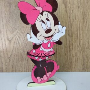 Intra απο ξύλο plywood 3mm-4mm πάχος - Θήκη χαρτοπετσέτας Minnie Mouse Δίασταση 30x30 cm Intraeaxys-pok3p8j7