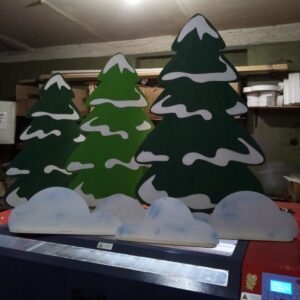 Intra απο ξύλο plywood 3mm-4mm πάχος - Πρότυπο μεγάλα δέντρα Δίασταση 30x30 cm Intraeaxys-ro6yzr37