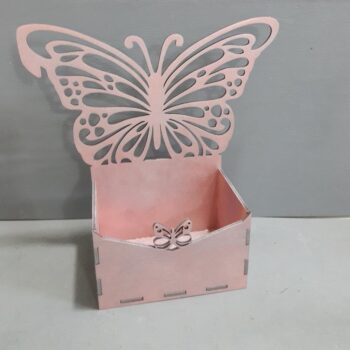 Intra απο ξύλο plywood 3mm-4mm πάχος - Κουτί με πεταλούδα Δίασταση 30x30 cm Intraeaxys-m1d62je7 - Image 1